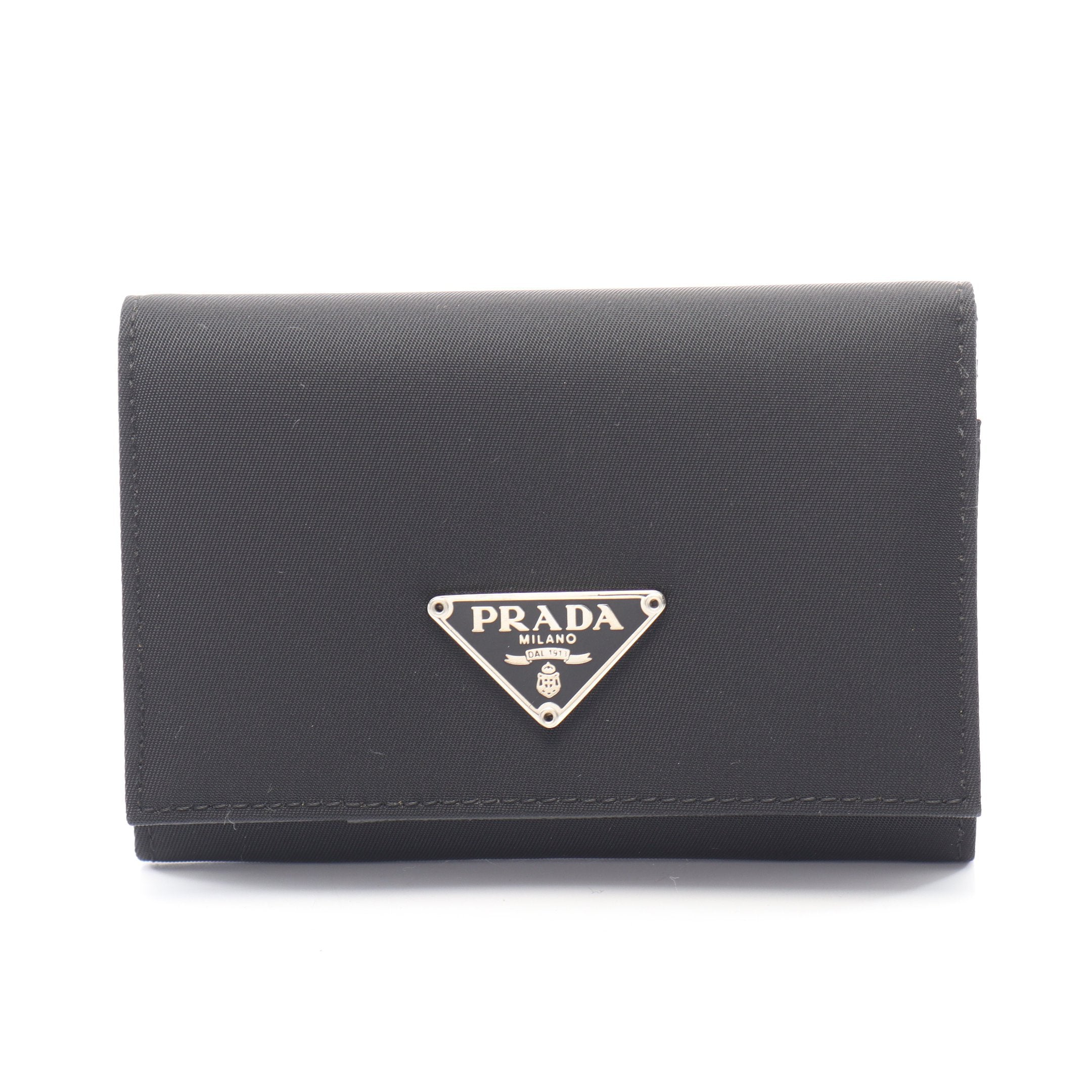 PRADA ブラック ナイロン 名刺入れ TESSUTO カードケース 名刺入れ ナイロン ブラック プラダ – RECLO