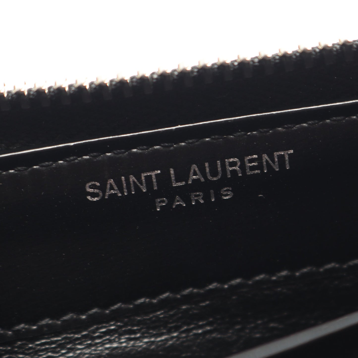 カサンドラ ラウンドファスナー長財布 レザー ブラック サンローランパリ 財布・小物 SAINT LAURENT PARIS