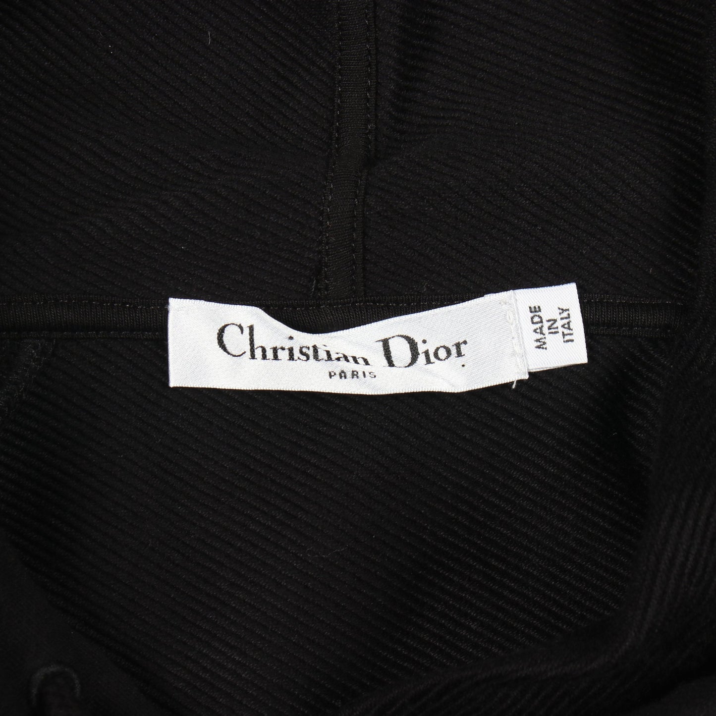 エンブロイダリー 刺繍 プルオーバーパーカー コットン ブラック マルチカラー クリスチャンディオール トップス Christian Dior
