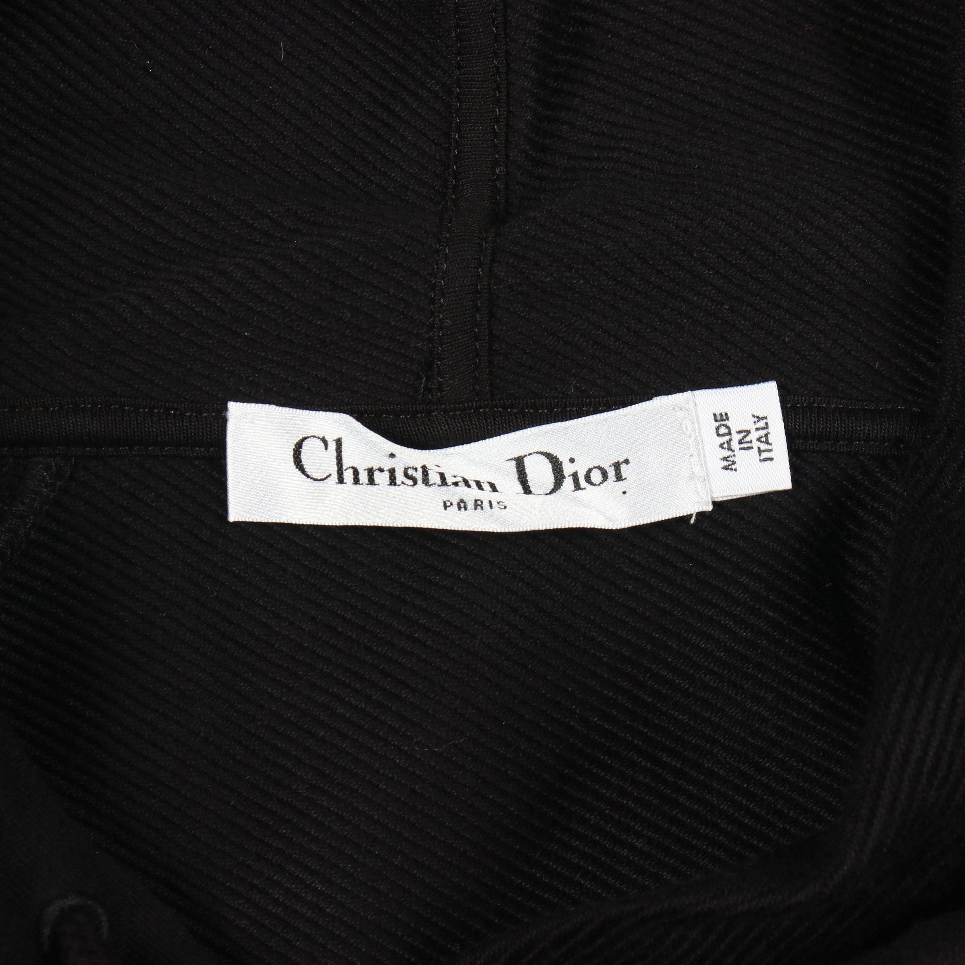エンブロイダリー 刺繍 プルオーバーパーカー コットン ブラック マルチカラー クリスチャンディオール トップス Christian Dior