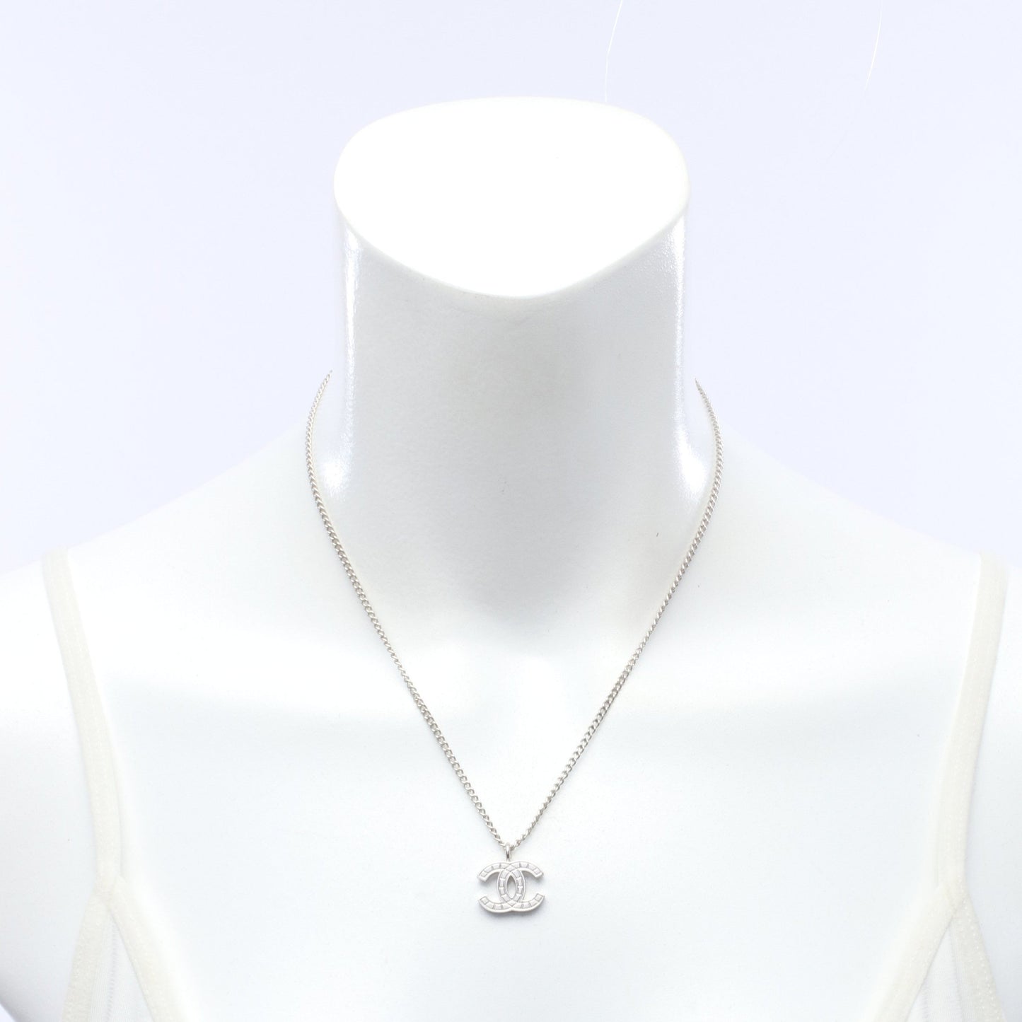 ココマーク チョコバー ネックレス シルバー 06V シャネル アクセサリー CHANEL