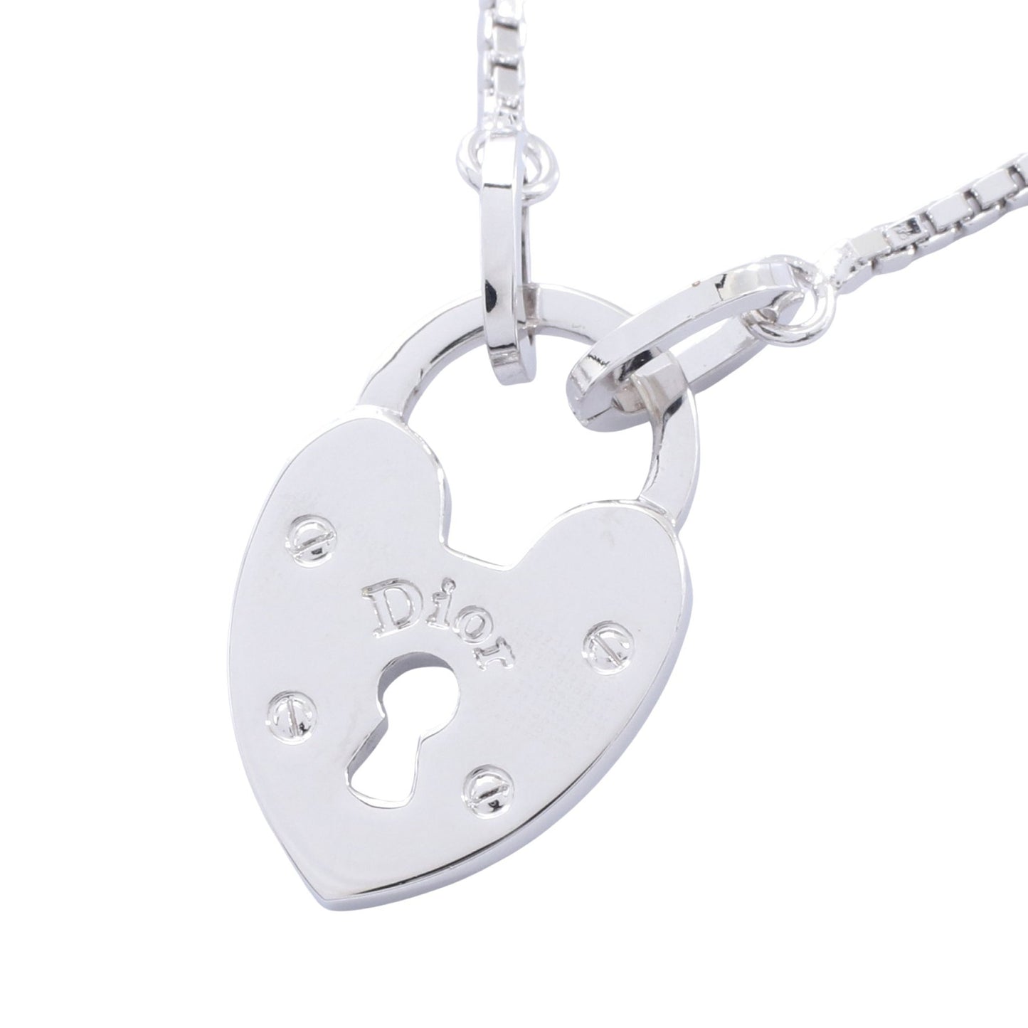 ハートロック ネックレス シルバー クリスチャンディオール アクセサリー Christian Dior