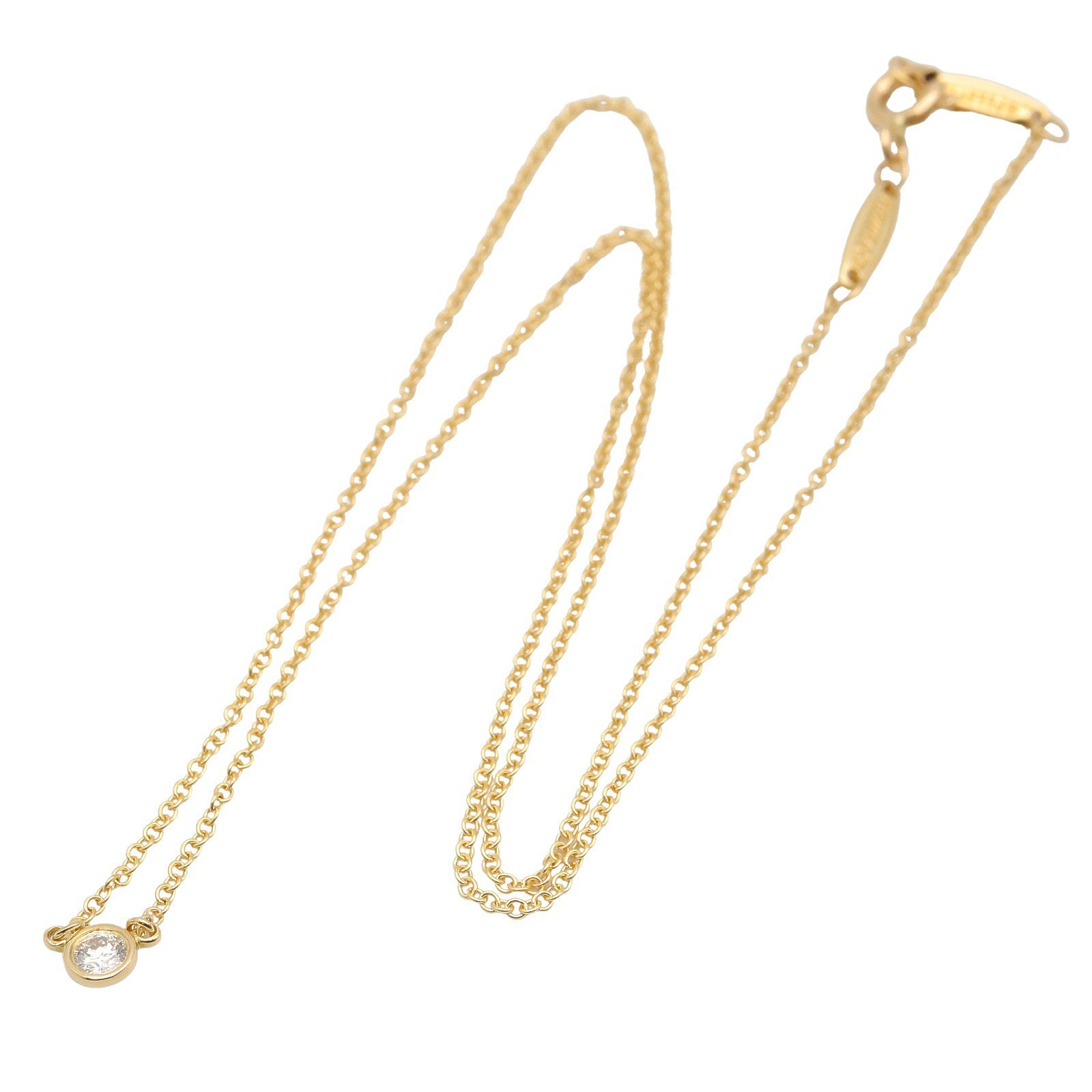 バイザヤード ネックレス ネックレス K18YG ダイヤモンド クリア イエローゴールド ティファニー アクセサリー TIFFANY & Co.