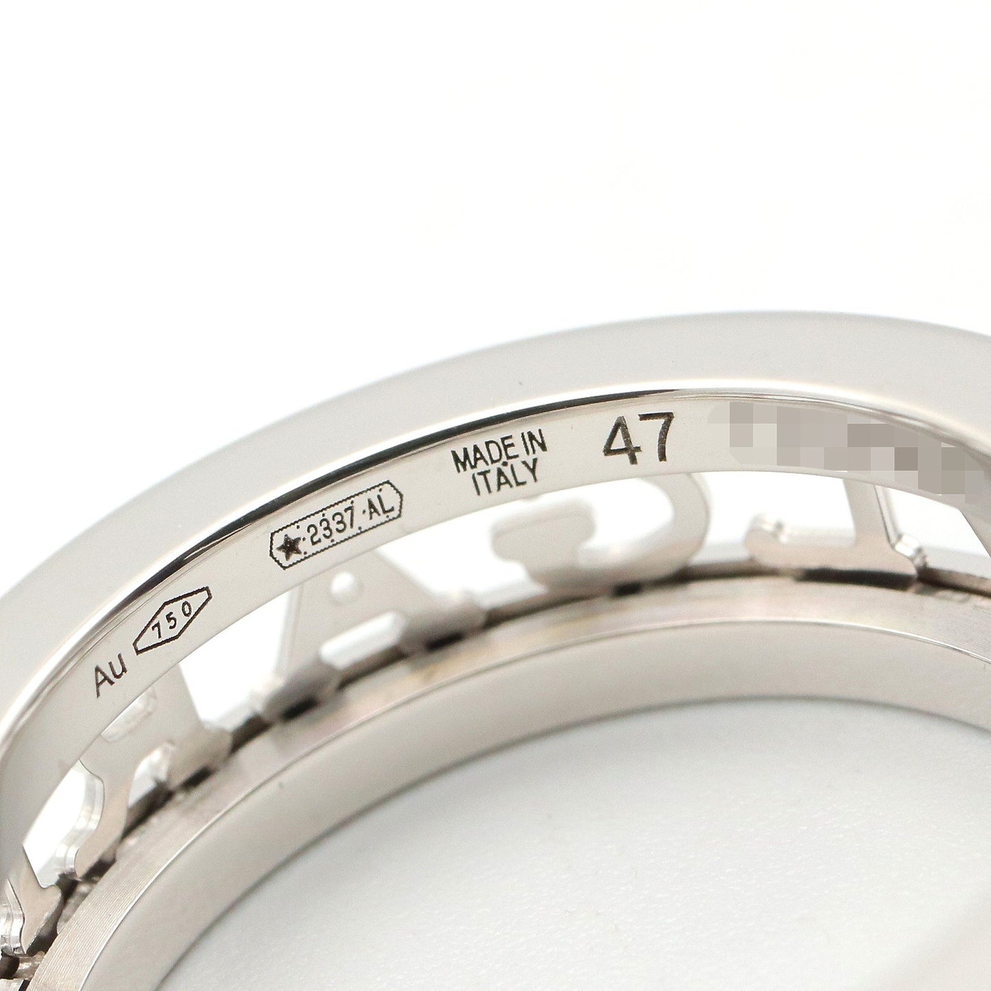B-zero1 オープンロゴ スパイラル リング リング 指輪 K18WG シルバー ホワイトゴールド ブルガリ アクセサリー BVLGARI