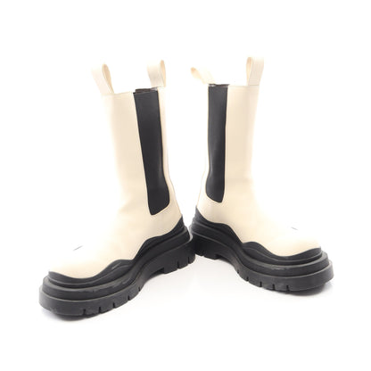 TIRE BOOTS タイヤ チェルシーブーツ サイドゴアブーツ レザー アイボリー ブラック ボッテガヴェネタ シューズ BOTTEGA VENETA