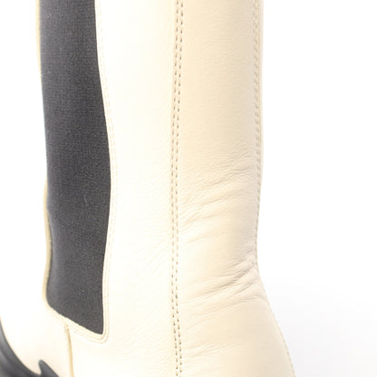TIRE BOOTS タイヤ チェルシーブーツ サイドゴアブーツ レザー アイボリー ブラック ボッテガヴェネタ シューズ BOTTEGA VENETA