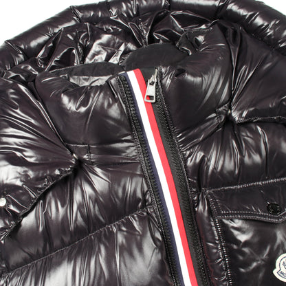 MONTEBELIAR ダウンジャケット ナイロン ブラック モンクレール アウター MONCLER