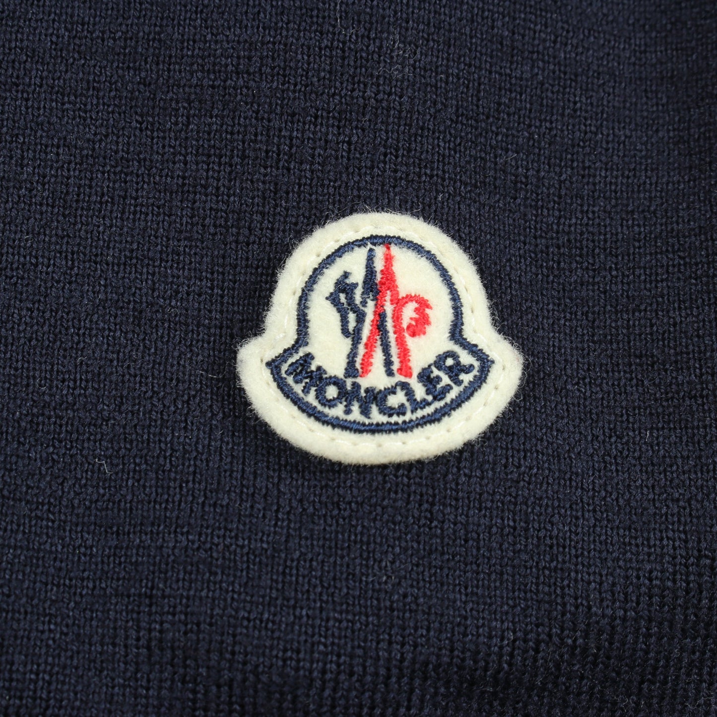 カーディガン 切替 ダウンジャケット ナイロン ウール ネイビー モンクレール アウター MONCLER