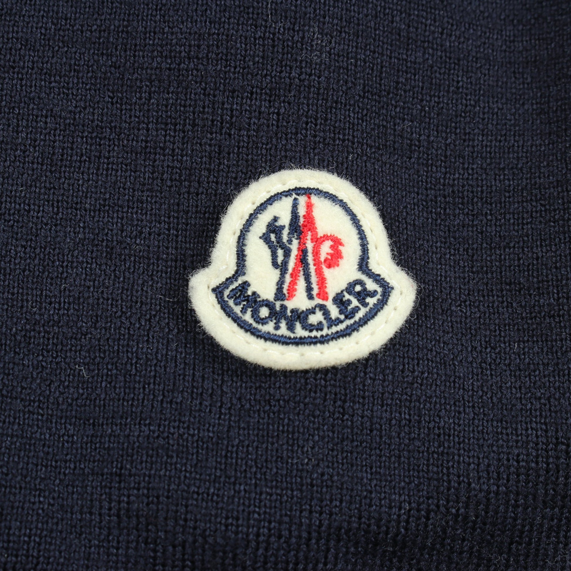 カーディガン 切替 ダウンジャケット ナイロン ウール ネイビー モンクレール アウター MONCLER