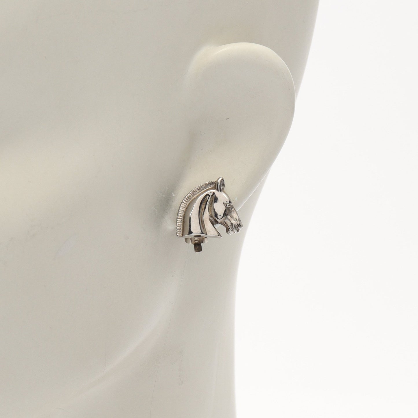 シュバル ホース イヤリング シルバー エルメス アクセサリー HERMES