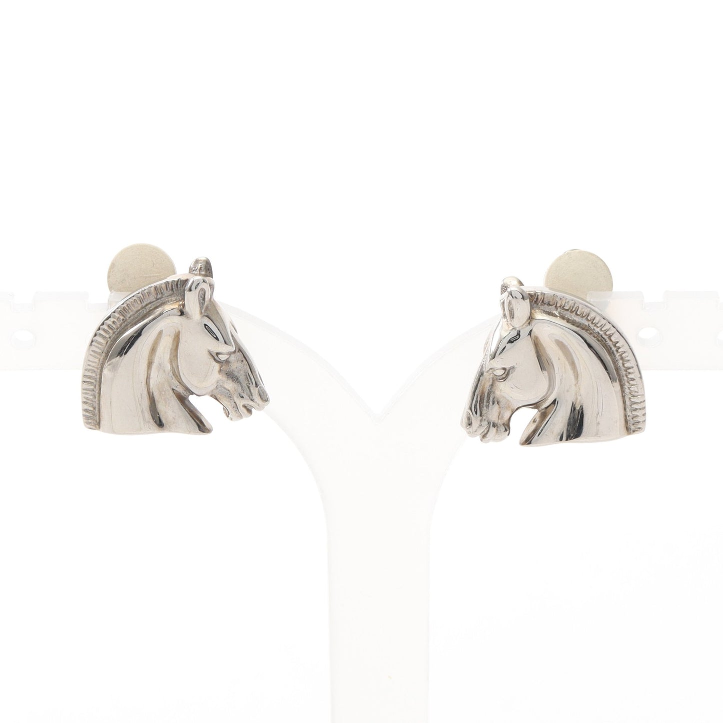 シュバル ホース イヤリング シルバー エルメス アクセサリー HERMES