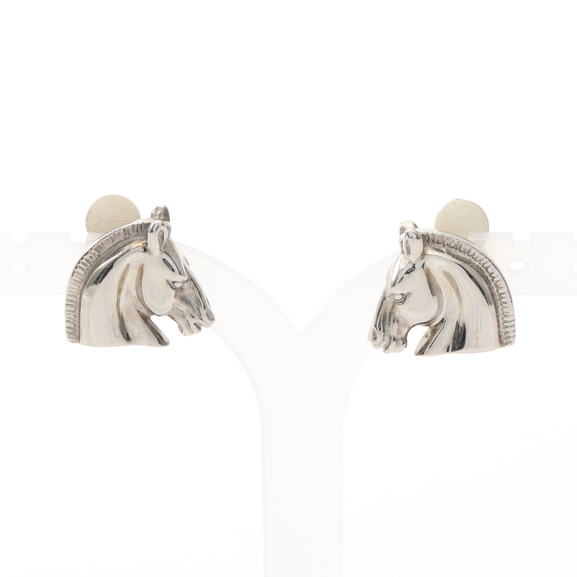 シュバル ホース イヤリング シルバー エルメス アクセサリー HERMES