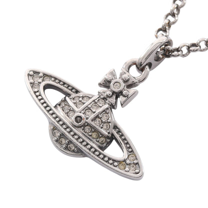 MINI BAS RELIEF ORB PENDANT ネックレス ラインストーン シルバー ヴィヴィアンウエストウッド アクセサリー Vivienne Westwood