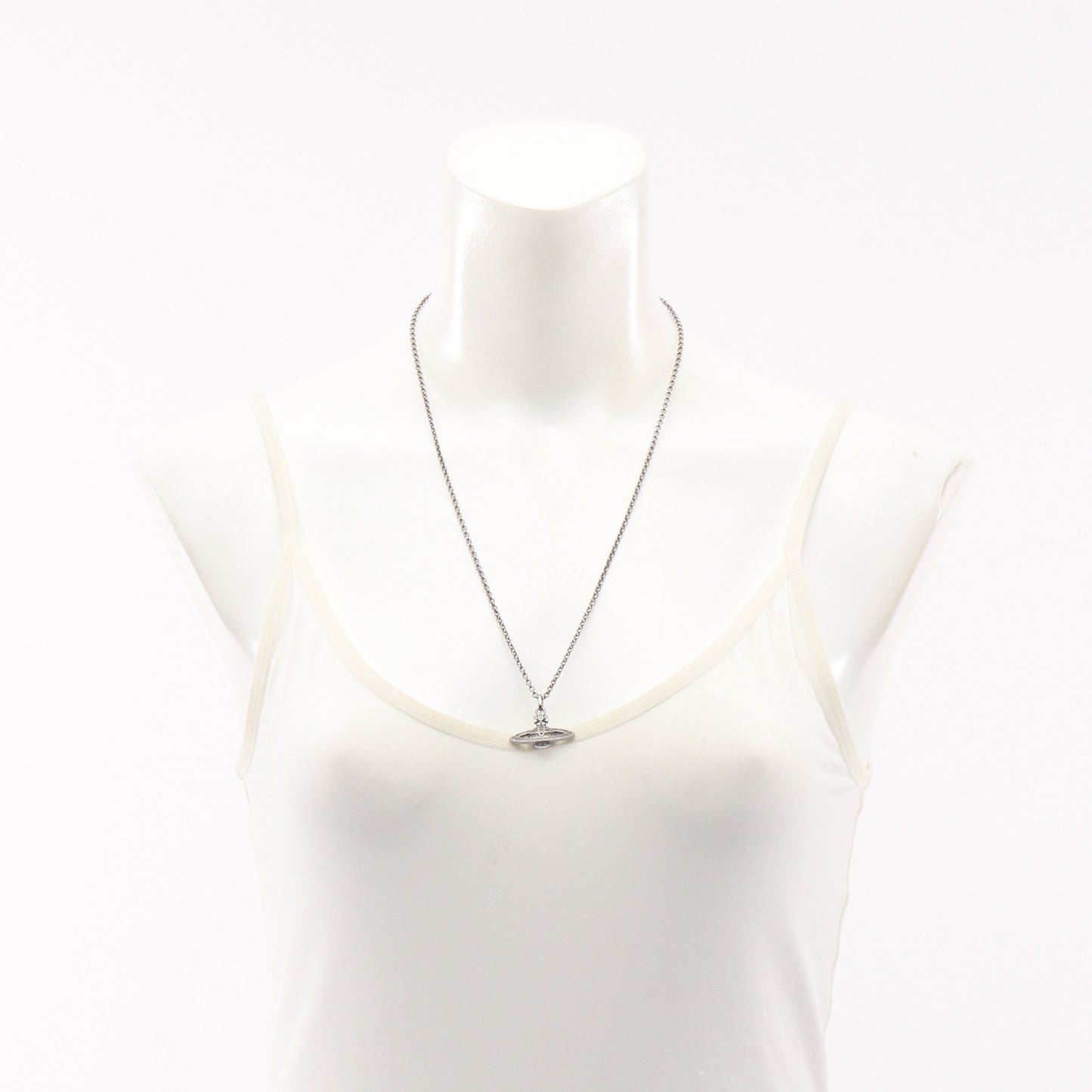 MINI BAS RELIEF ORB PENDANT ネックレス ラインストーン シルバー ヴィヴィアンウエストウッド アクセサリー Vivienne Westwood