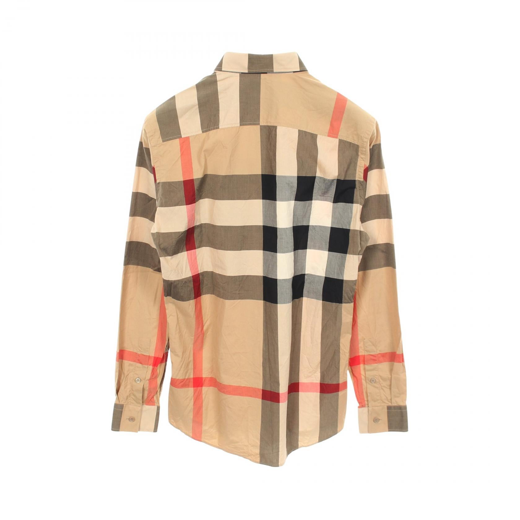 BURBERRY / バーバリー メガチェックシャツ XS 総柄シャツ メガチェック 長袖 シャツ コットン ベージュ ブラック レッド