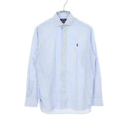 クラシックフィット ストライプ シャツ コットン ホワイト ライトブルー ポロラルフローレン トップス Polo Ralph Lauren