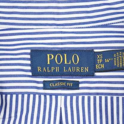 クラシックフィット ボタンダウン ストライプ シャツ コットン ホワイト ブルー ポロラルフローレン トップス Polo Ralph Lauren