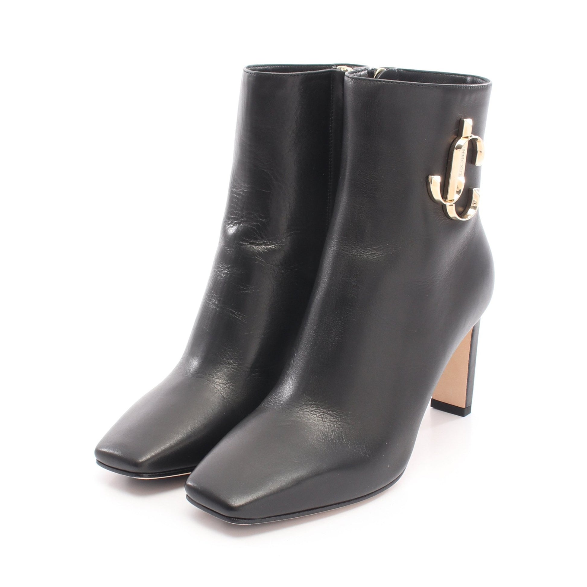 MINORI JCロゴ ブーツ レザー ブラック ジミーチュウ シューズ JIMMY CHOO