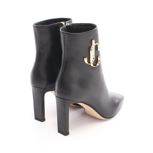 MINORI JCロゴ ブーツ レザー ブラック ジミーチュウ