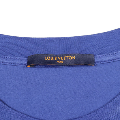 モノグラムグラディエント グラデーション 半袖Tシャツ コットン ブルー ホワイト ルイヴィトン トップス LOUIS VUITTON