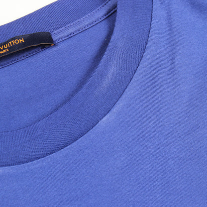 モノグラムグラディエント グラデーション 半袖Tシャツ コットン ブルー ホワイト ルイヴィトン トップス LOUIS VUITTON