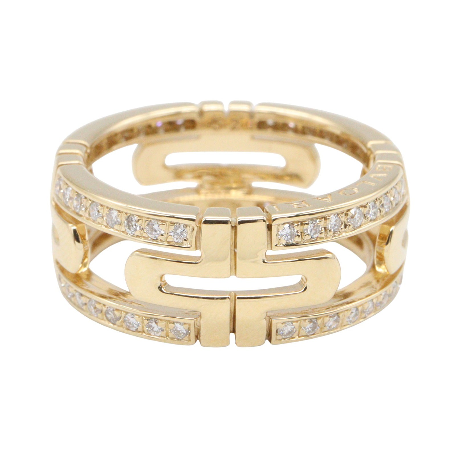 パレンテシ スモール ダイヤ リング リング 指輪 K18YG ダイヤモンド イエローゴールド クリア ブルガリ アクセサリー BVLGARI