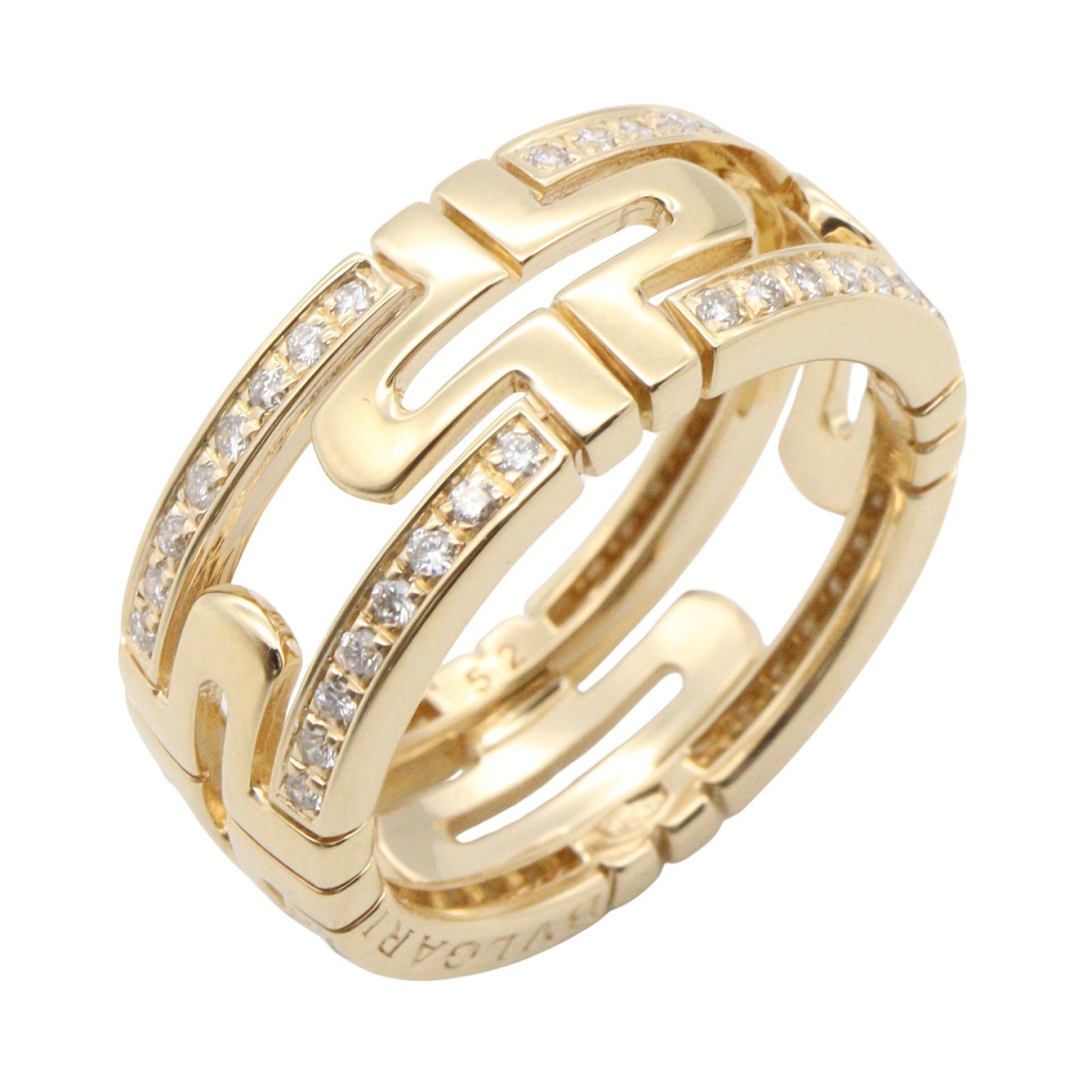 パレンテシ スモール ダイヤ リング リング 指輪 K18YG ダイヤモンド イエローゴールド クリア ブルガリ アクセサリー BVLGARI