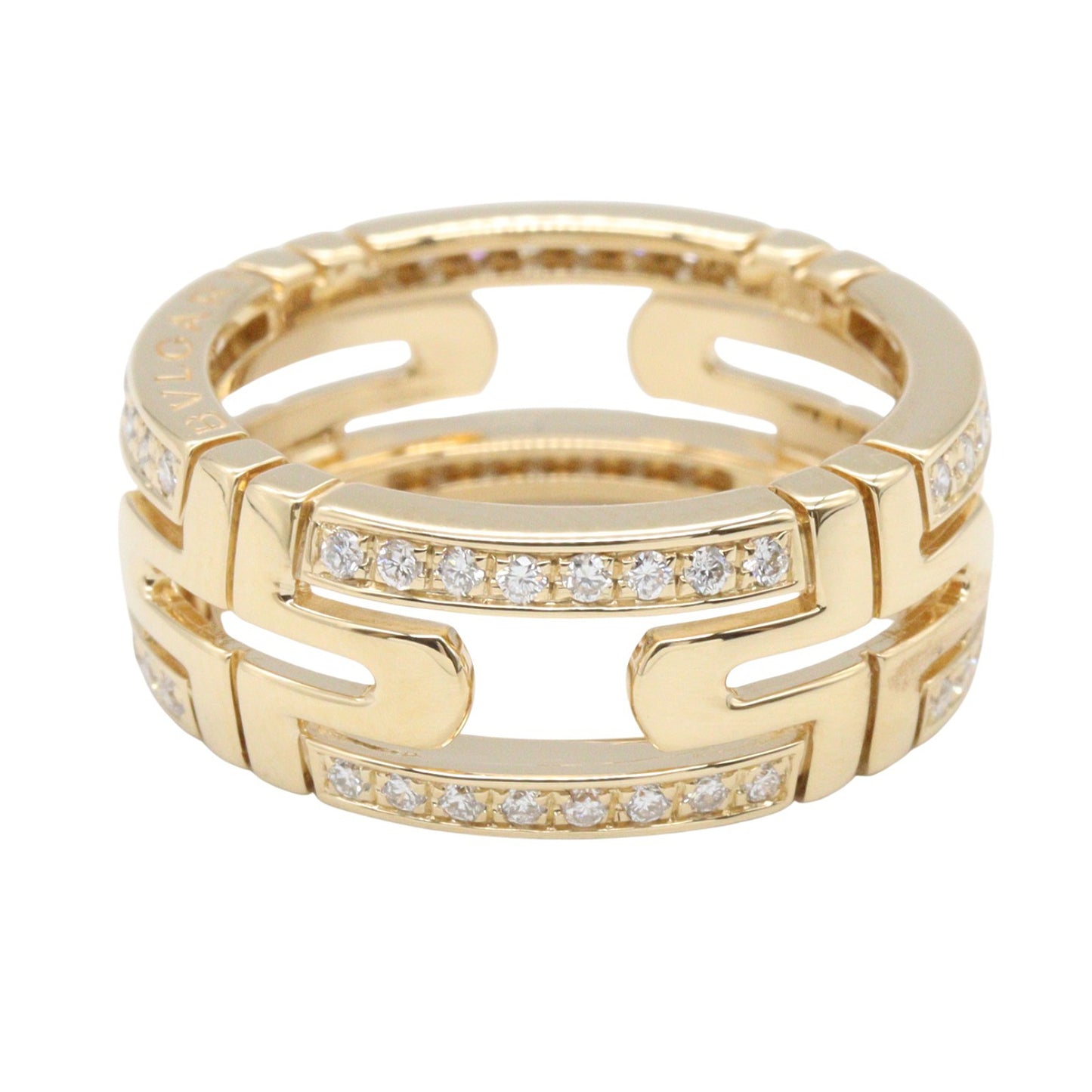 パレンテシ スモール ダイヤ リング リング 指輪 K18YG ダイヤモンド イエローゴールド クリア ブルガリ アクセサリー BVLGARI