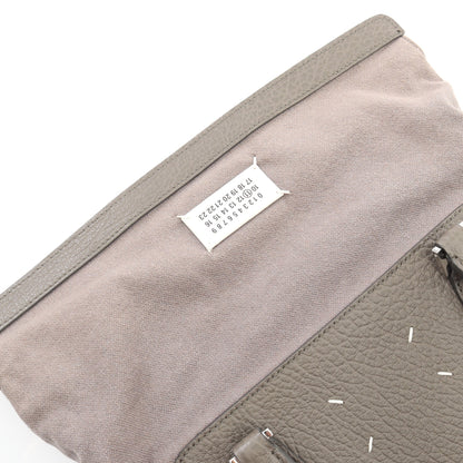 5AC 2WAY ハンドバッグ トートバッグ キャンバス レザー グレー メゾンマルジェラ11 バッグ Maison Margiela 11
