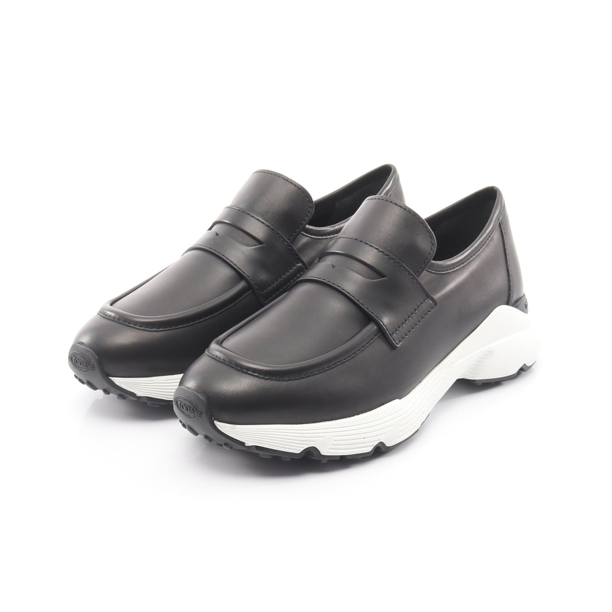 ローファー スニーカー レザー ブラック トッズ シューズ TOD'S