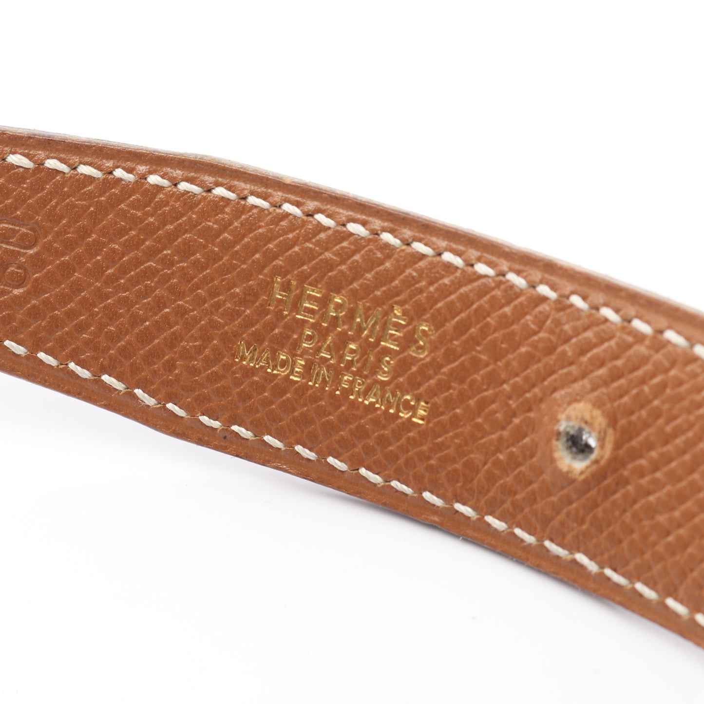 コンスタンス Hベルト リバーシブル ベルト レザー ブラック ゴールド金具 □A刻印 エルメス 財布・小物 HERMES