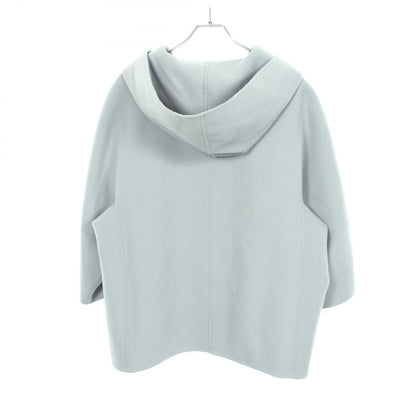 CUCITO A MANO フード付き コート ウール ライトブルー マックスマーラウィークエンド アウター Max Mara Weekend