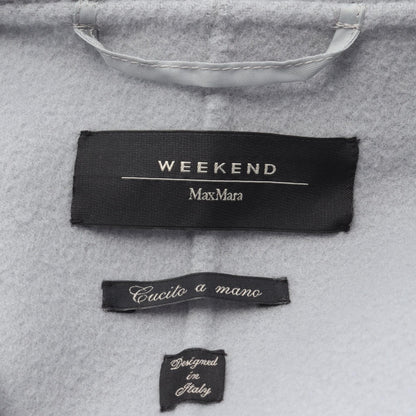 CUCITO A MANO フード付き コート ウール ライトブルー マックスマーラウィークエンド アウター Max Mara Weekend