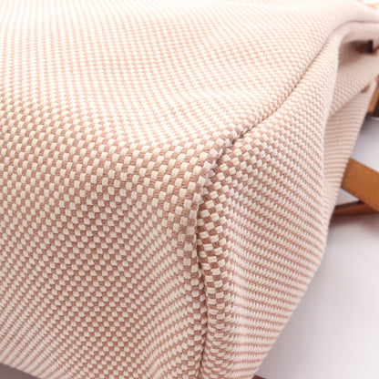 エールバッグジップアドPM エクリュ ナチュラル バックパック リュックサック トワルアッシュ ヴァッシュハンター ベージュ ライトブラウン シルバー金具 Z刻印 エルメス