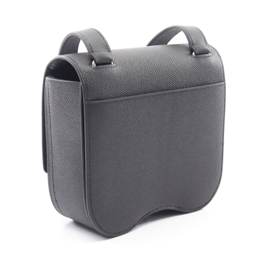 デッラ カヴァッレリア ミニ ショルダーバッグ ヴォーエプソン ブラック シルバー金具 K刻印 エルメス