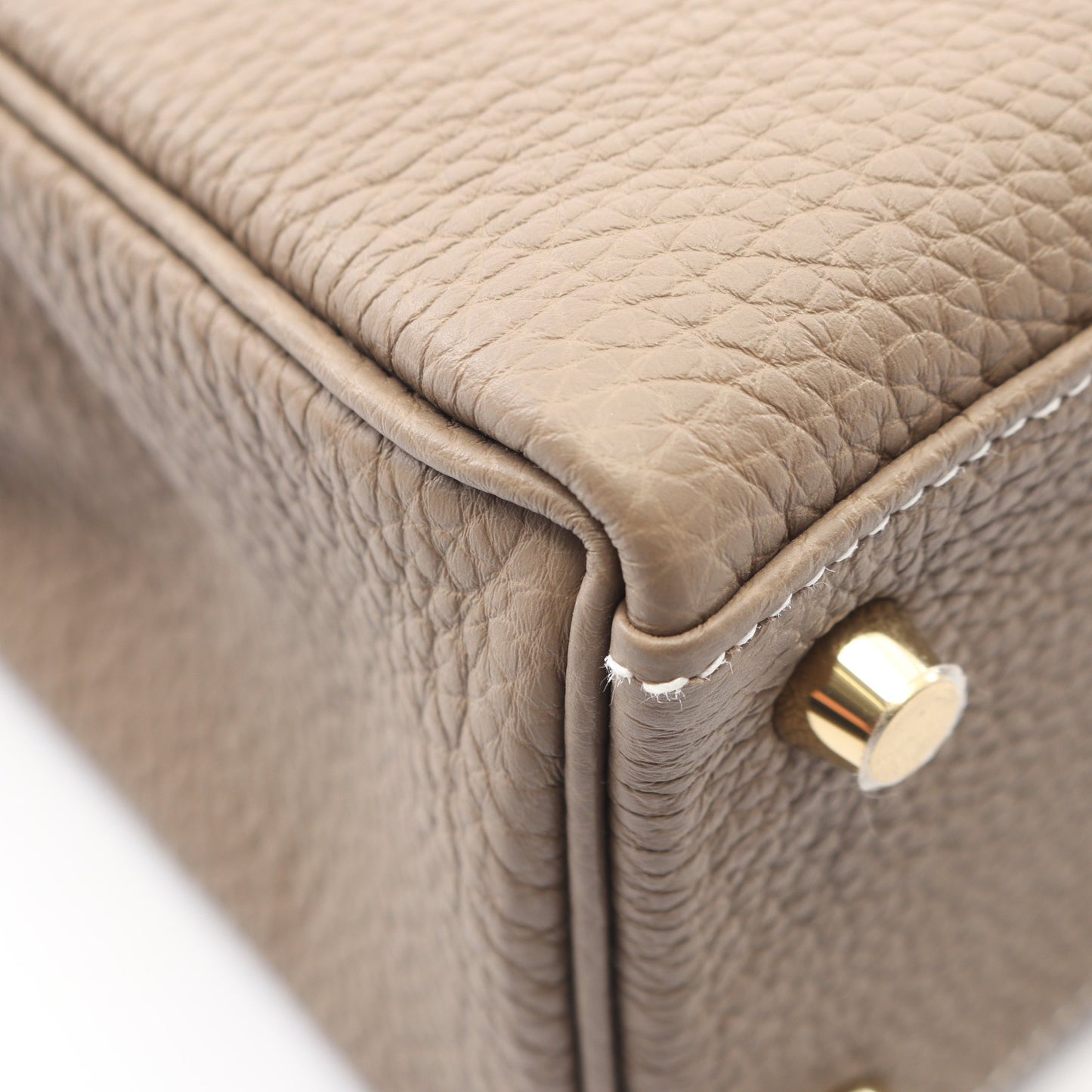 ケリー25 エトゥープ 内縫い 2WAY ハンドバッグ トリヨンクレマンス グレーブラウン ゴールド金具 K刻印 エルメス