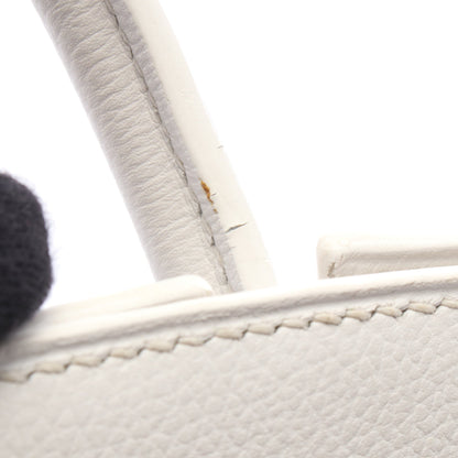 ダルヴィMM ハンドバッグ ヴォーグレネ ホワイト シルバー金具 □C刻印 エルメス バッグ HERMES