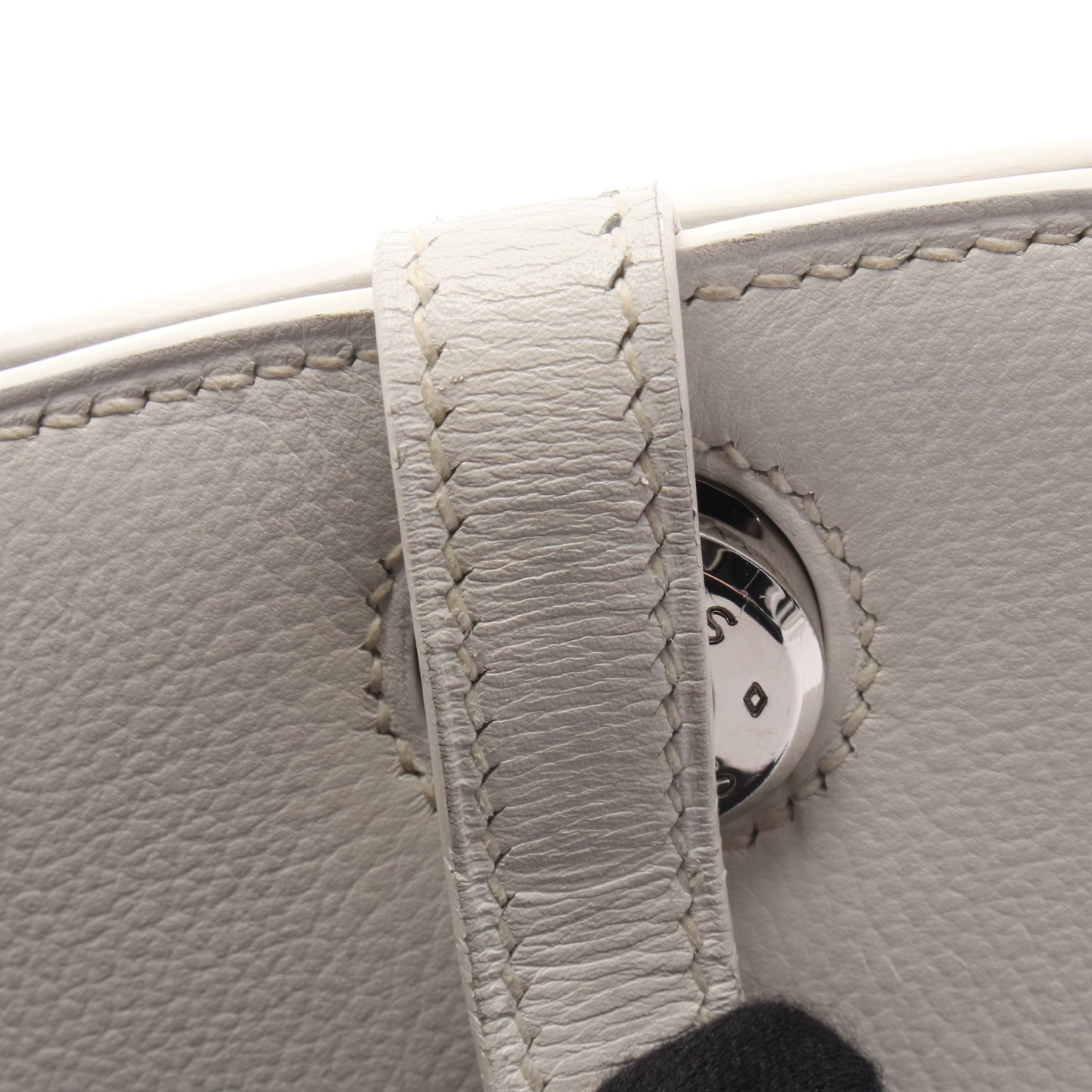 ダルヴィMM ハンドバッグ ヴォーグレネ ホワイト シルバー金具 □C刻印 エルメス バッグ HERMES