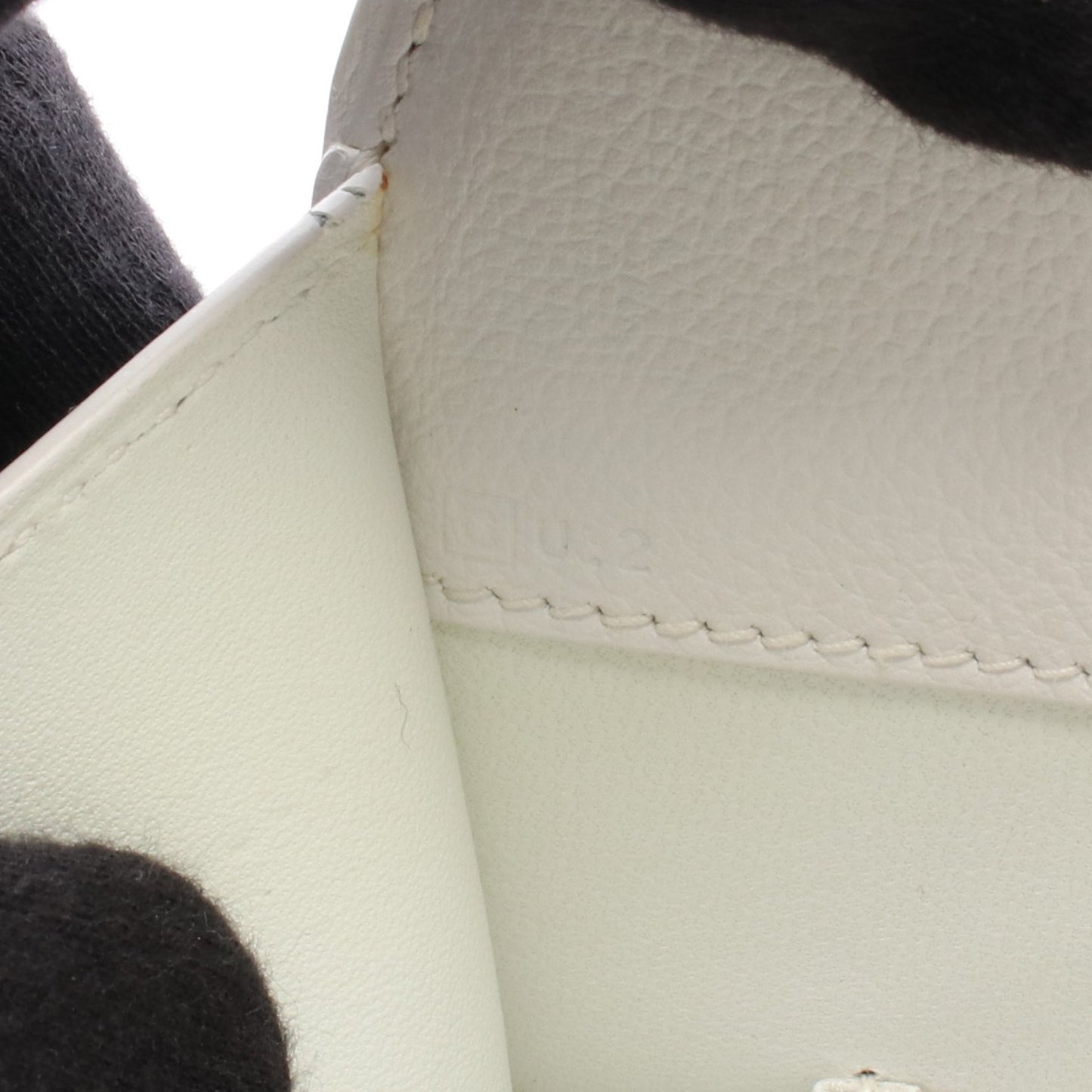 ダルヴィMM ハンドバッグ ヴォーグレネ ホワイト シルバー金具 □C刻印 エルメス バッグ HERMES