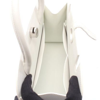 ダルヴィMM ハンドバッグ ヴォーグレネ ホワイト シルバー金具 □C刻印 エルメス バッグ HERMES