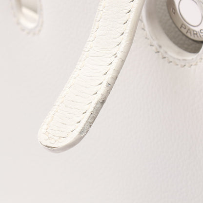 ダルヴィMM ハンドバッグ ヴォーグレネ ホワイト シルバー金具 □C刻印 エルメス バッグ HERMES