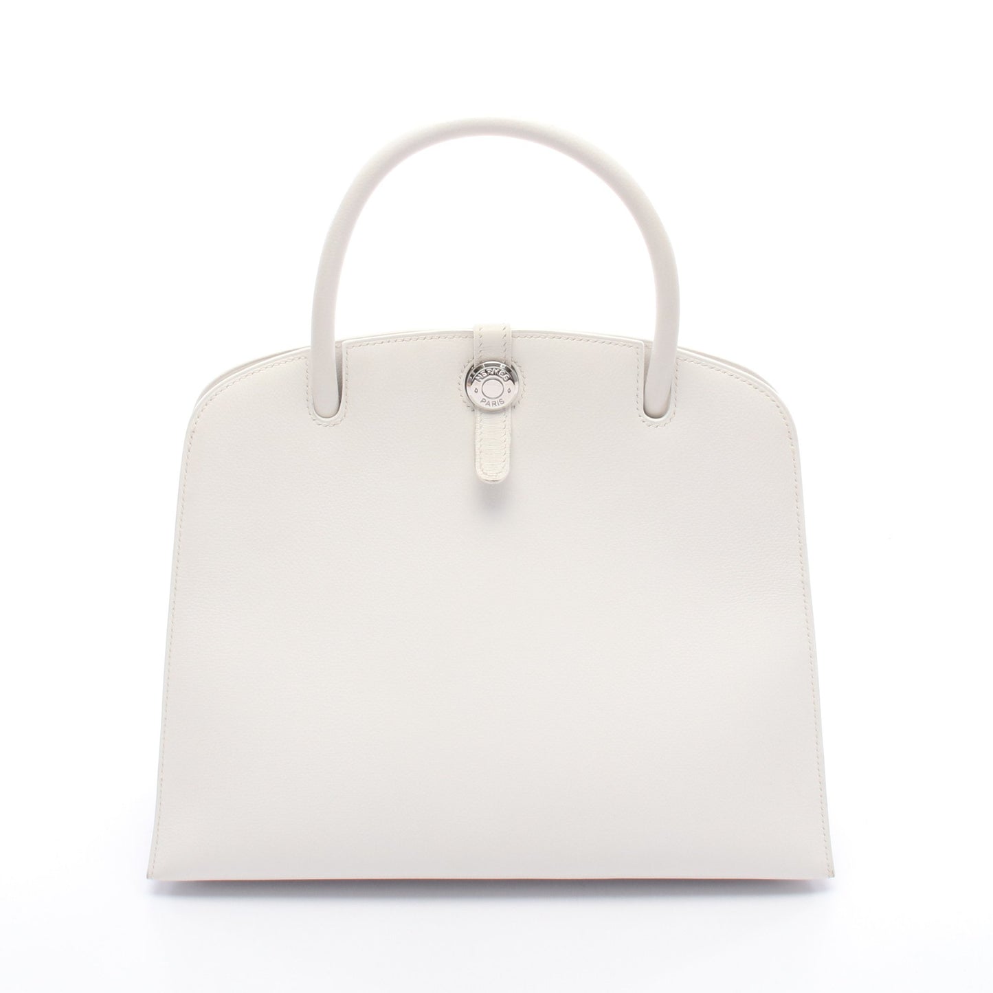 ダルヴィMM ハンドバッグ ヴォーグレネ ホワイト シルバー金具 □C刻印 エルメス バッグ HERMES