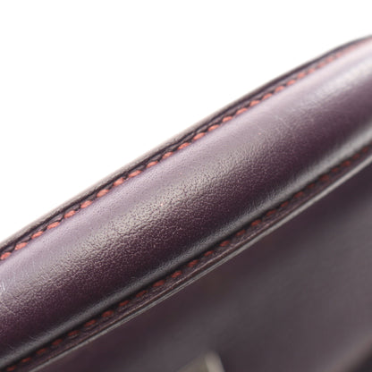 ケリー32 内縫い ハンドバッグ トリヨンクレマンス パープル シルバー金具 □E刻印 エルメス バッグ HERMES