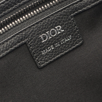 Weekender 40 ウィークエンダー オブリーク ジャカード 2WAY ボストンバッグ キャンバス レザー ブラック クリスチャンディオール バッグ Christian Dior