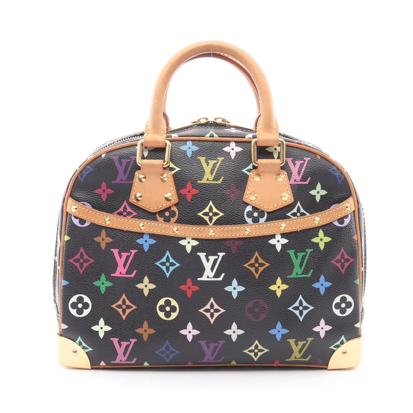 トゥルーヴィル モノグラムマルチカラー ノワール ハンドバッグ PVC レザー ブラック ルイヴィトン バッグ LOUIS VUITTON