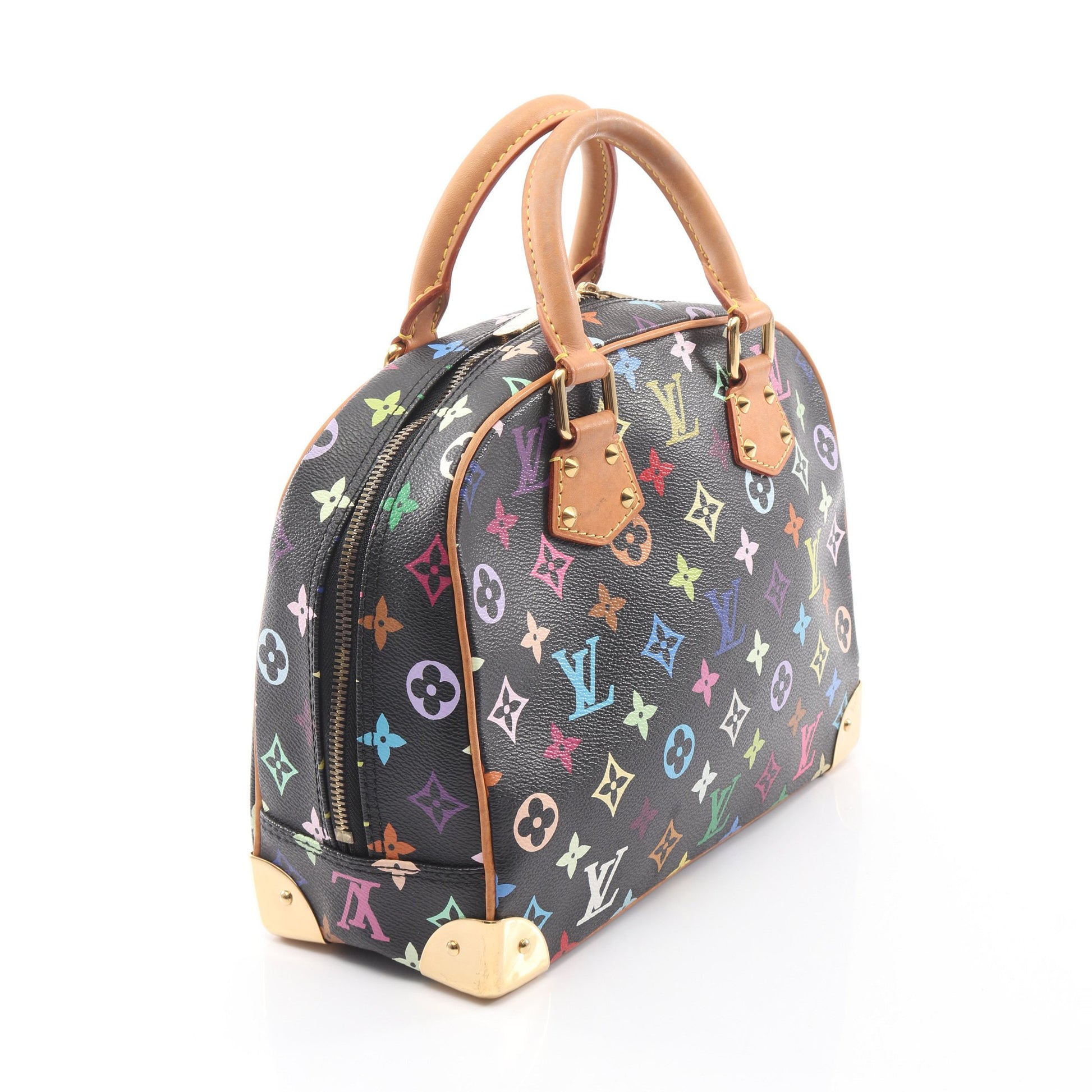 トゥルーヴィル モノグラムマルチカラー ノワール ハンドバッグ PVC レザー ブラック ルイヴィトン バッグ LOUIS VUITTON