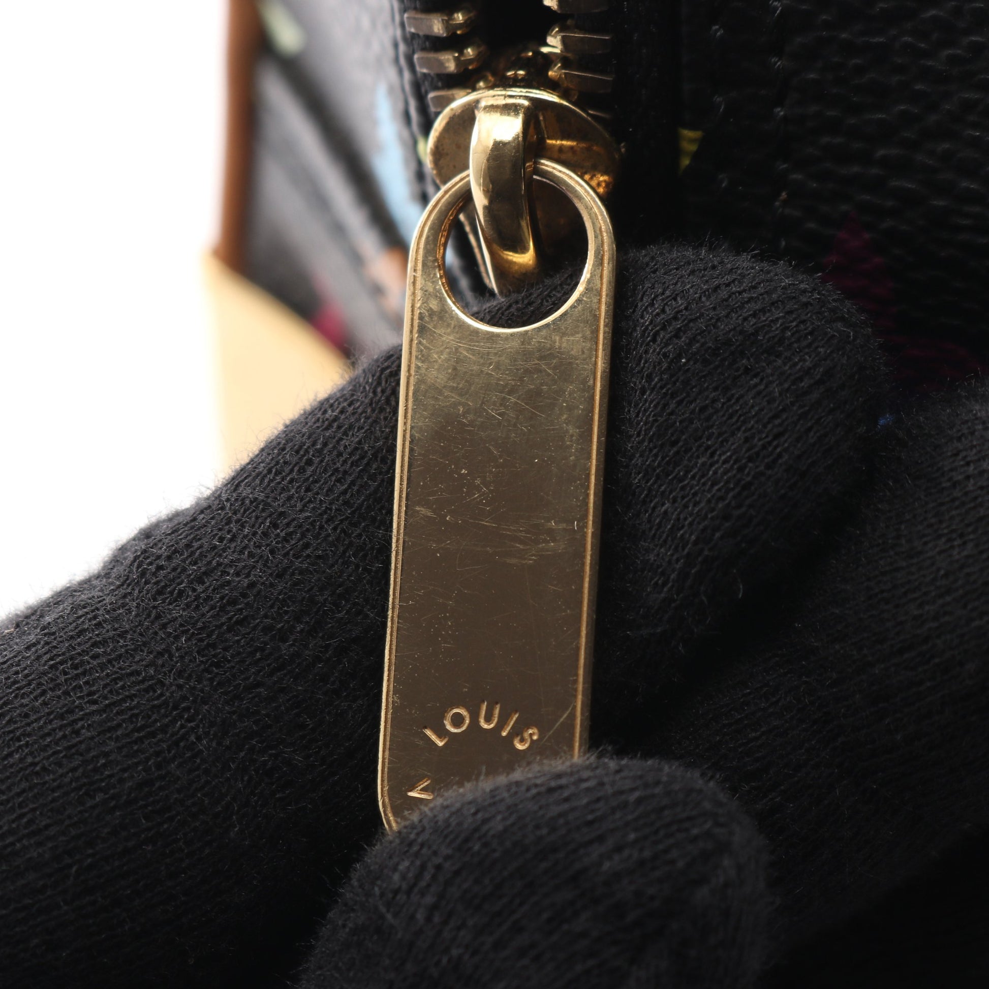 トゥルーヴィル モノグラムマルチカラー ノワール ハンドバッグ PVC レザー ブラック ルイヴィトン バッグ LOUIS VUITTON