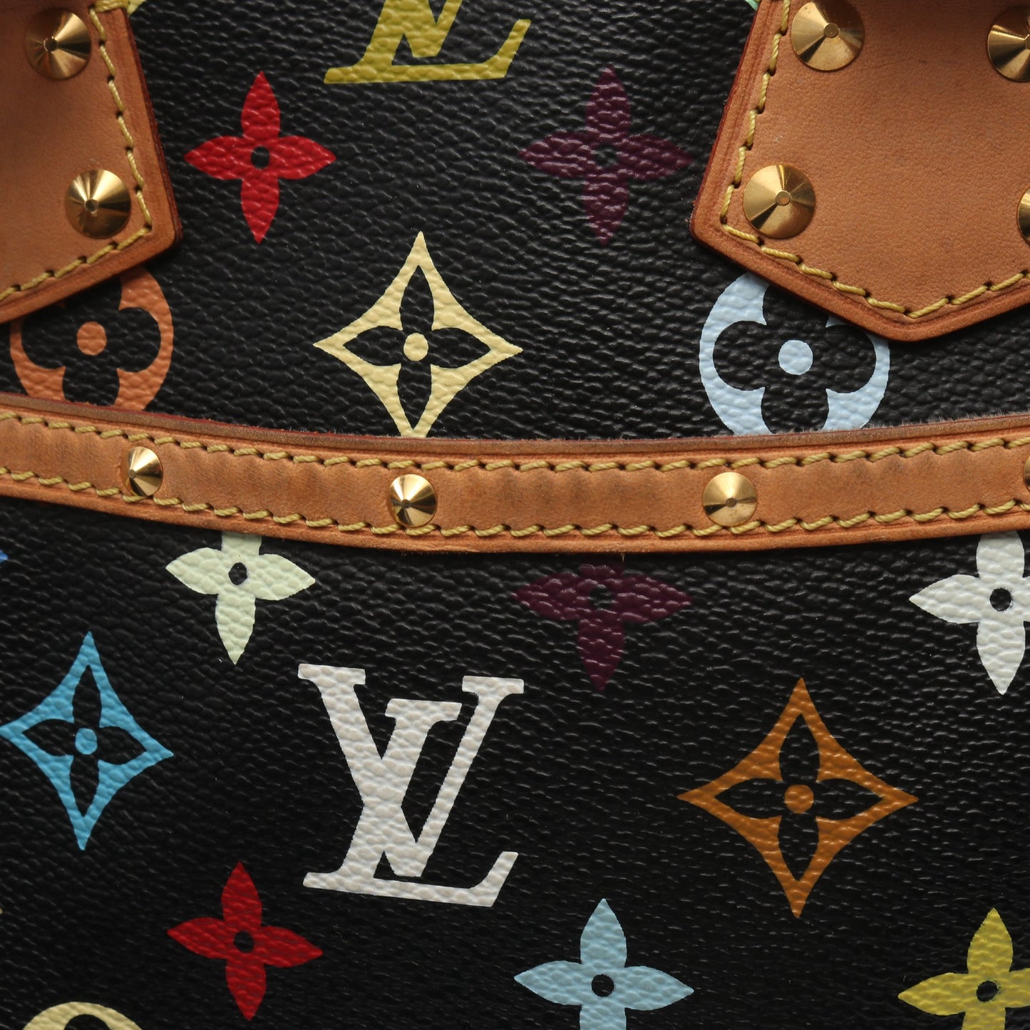 トゥルーヴィル モノグラムマルチカラー ノワール ハンドバッグ PVC レザー ブラック ルイヴィトン バッグ LOUIS VUITTON