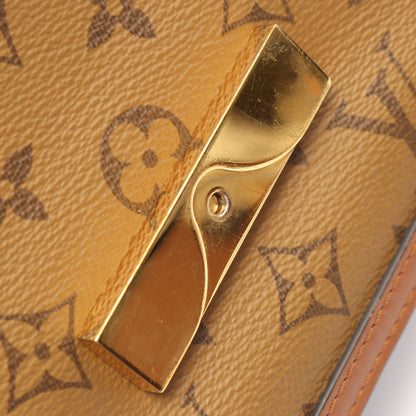 ドーフィーヌ MINI モノグラムリバース ショルダーバッグ PVC レザー ブラウン ベージュ ルイヴィトン バッグ LOUIS VUITTON