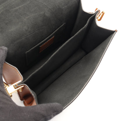 ドーフィーヌ MINI モノグラムリバース ショルダーバッグ PVC レザー ブラウン ベージュ ルイヴィトン バッグ LOUIS VUITTON
